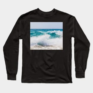 White waves Long Sleeve T-Shirt